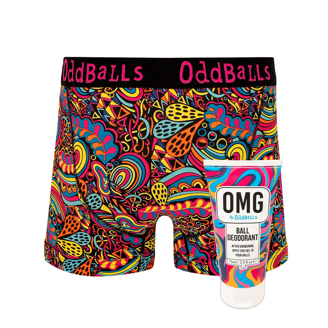 Enchanted - Mens Boxer Shorts & Ball Deodorant Bundle