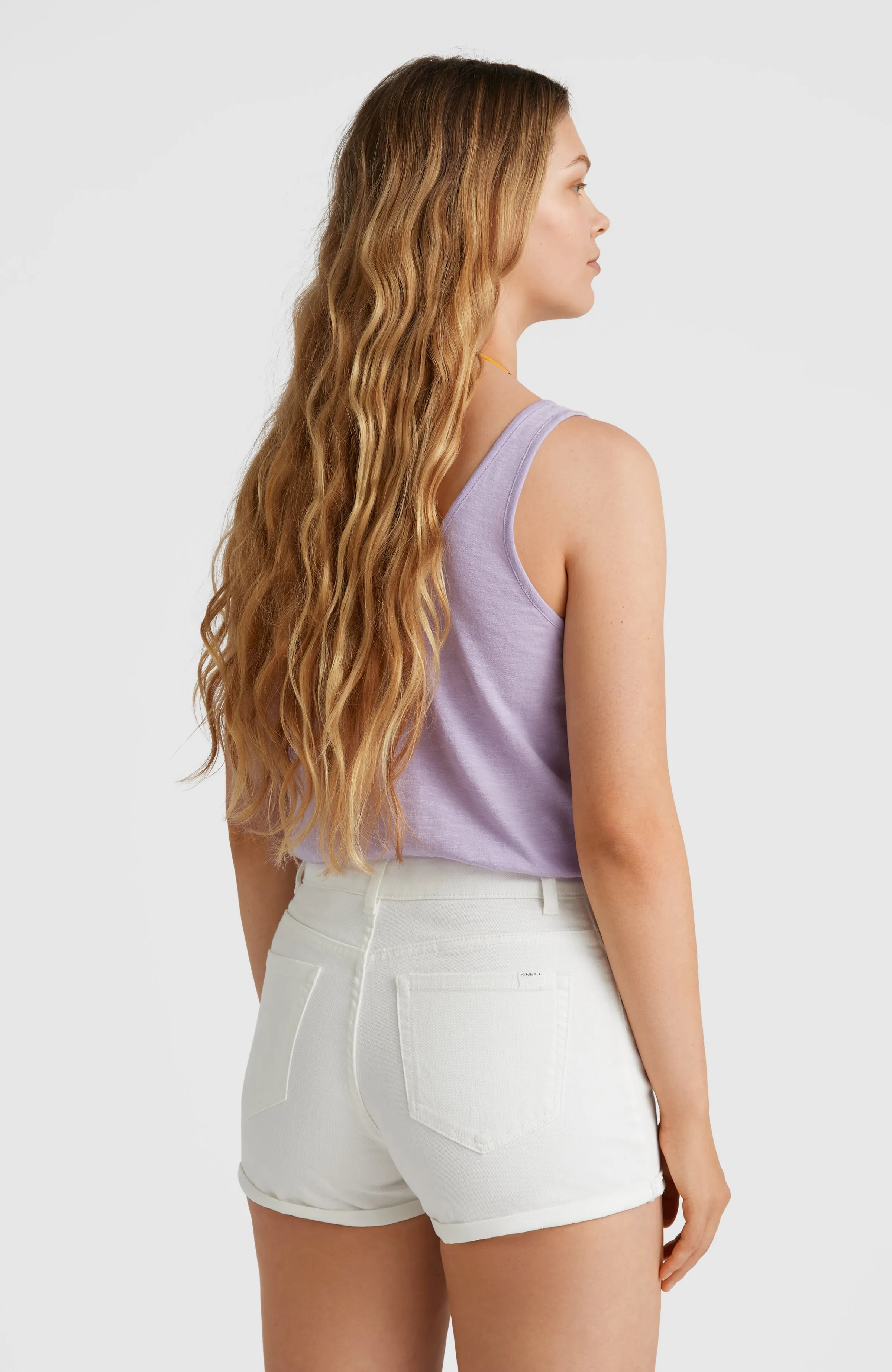 Essential Stretch 5 Pkt Shorts | Snow White