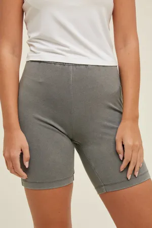 Faded Biker Shorts