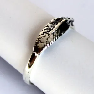 Feather Ring in Sterling Silver