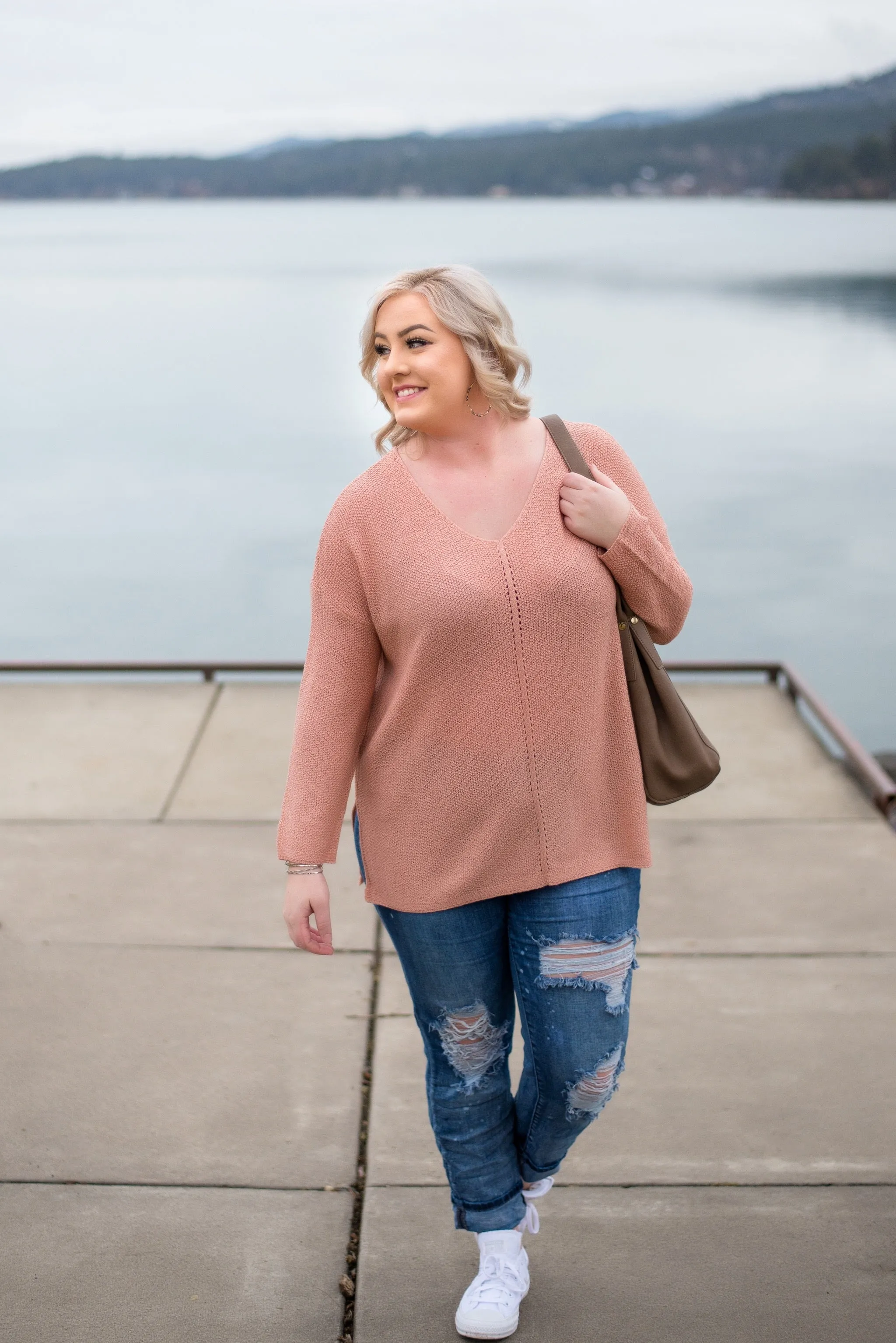 Find Your Groove Sweater In Gorgeous Mauve