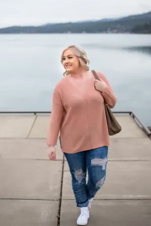 Find Your Groove Sweater In Gorgeous Mauve