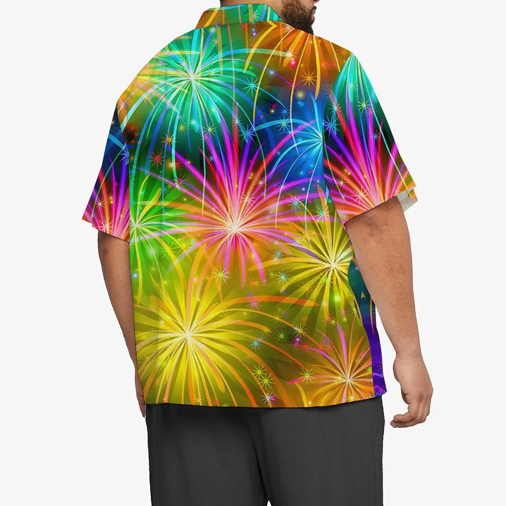 Firework Short Sleeve Men's Shirts With Pocket 2408004182