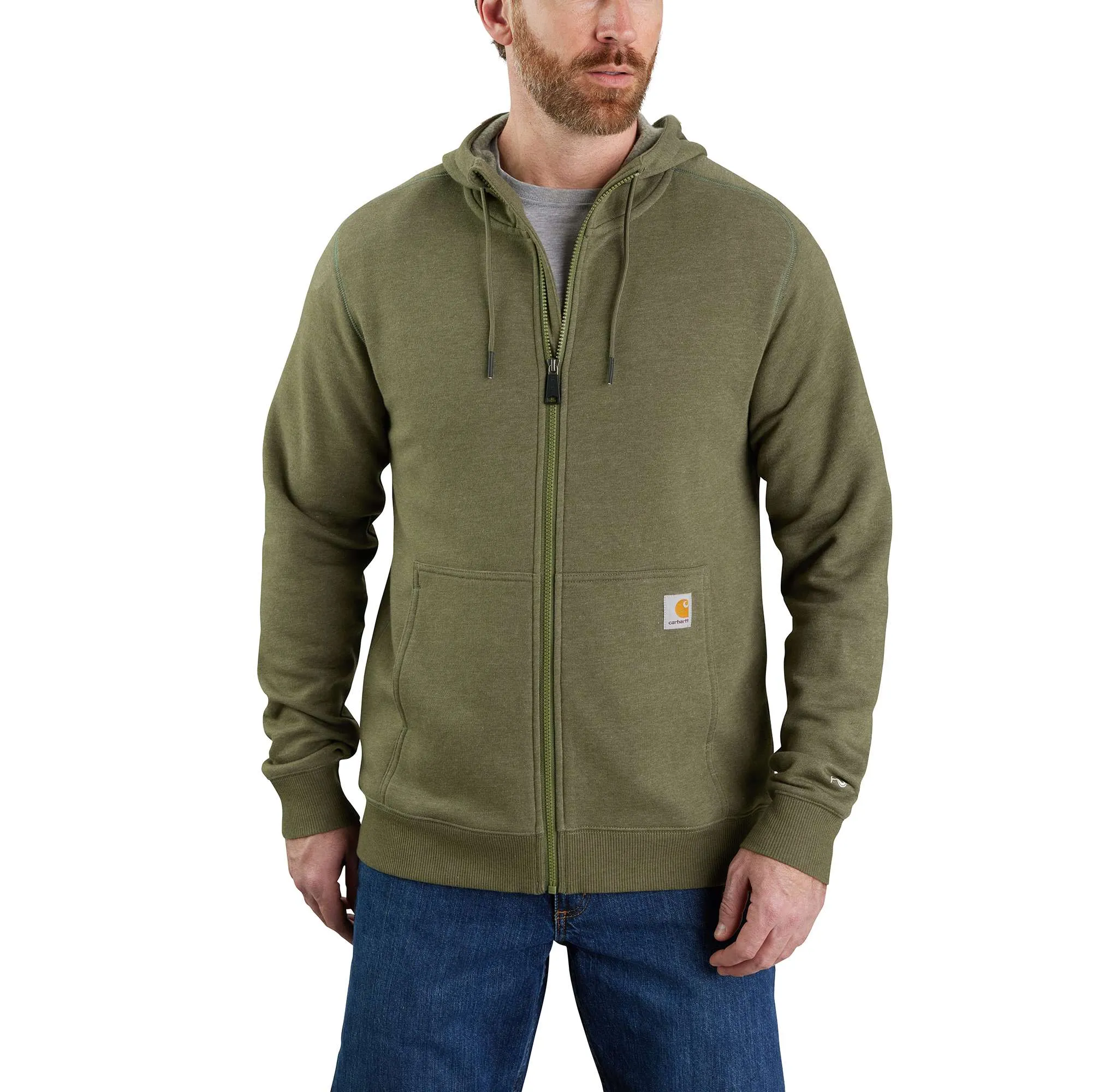 Force Relaxed Fit Lightweight Full-Zip Sweatshirt