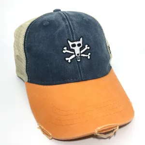 Foxy's Skull & Bones Distressed Trucker Cap