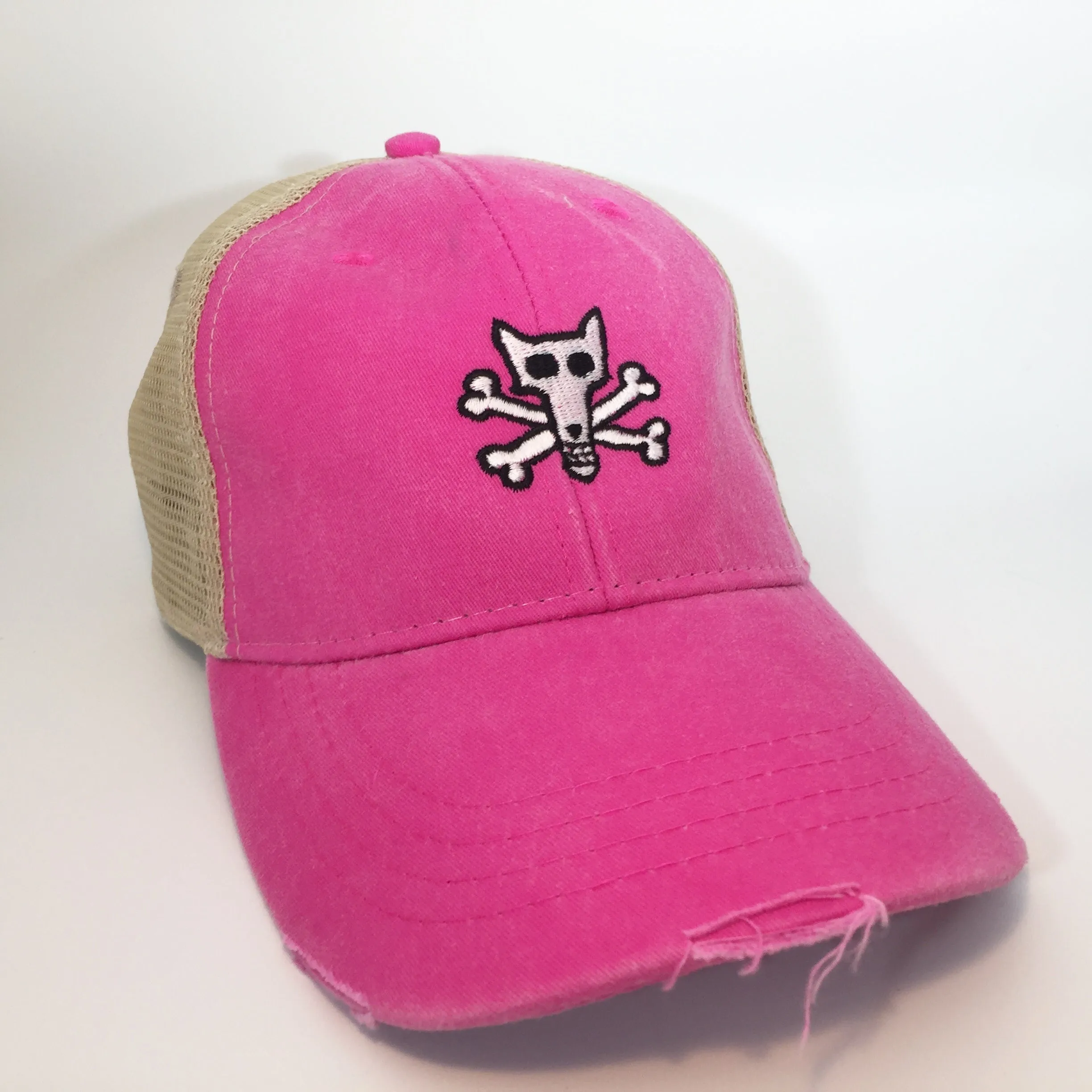 Foxy's Skull & Bones Distressed Trucker Cap