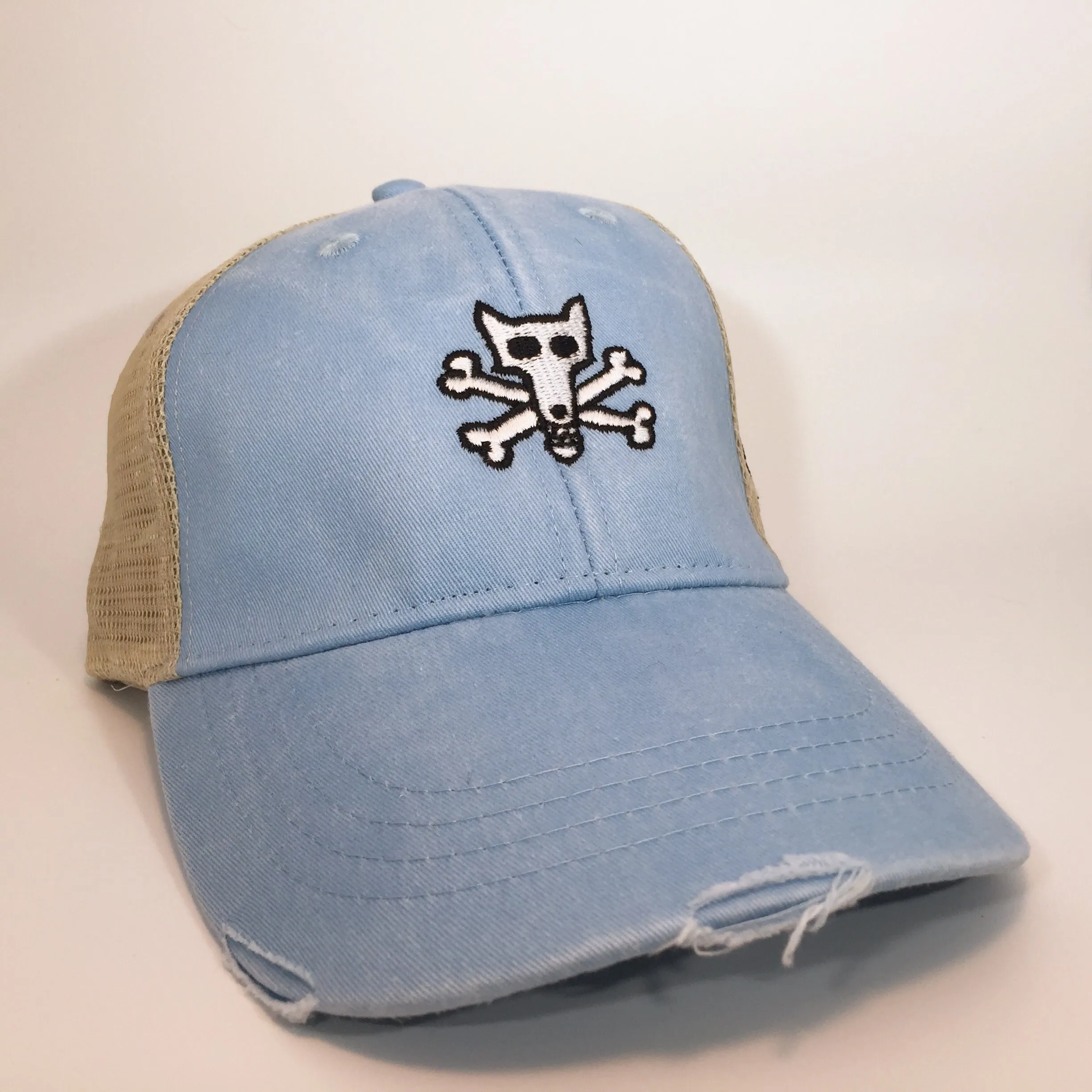 Foxy's Skull & Bones Distressed Trucker Cap