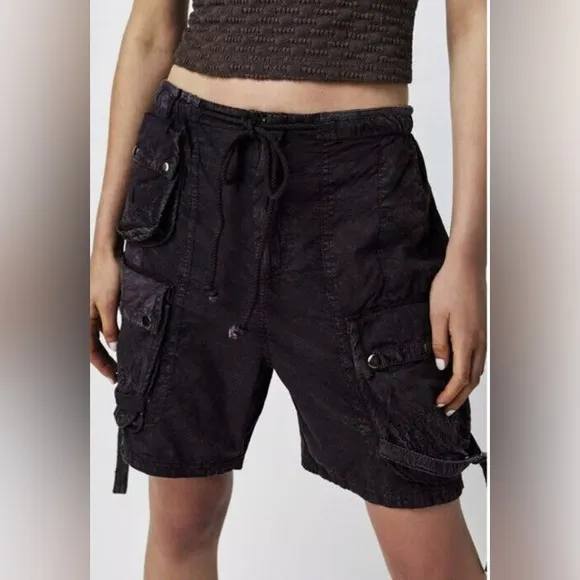 Free People Moon Bay Parachute Shorts ~ NWOT