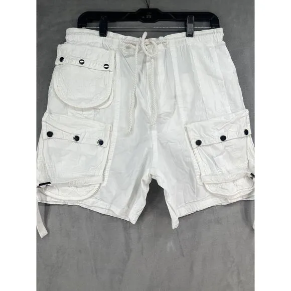 Free People Moon Bay Parachute Shorts Size Small Optic White