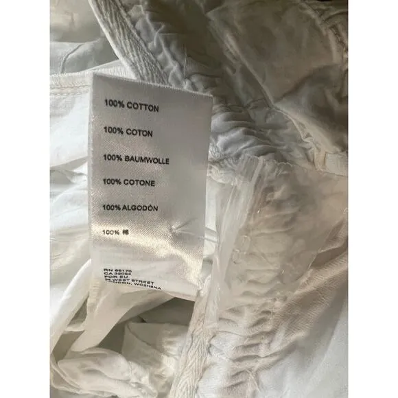 Free People Moon Bay Parachute Shorts Size Small Optic White