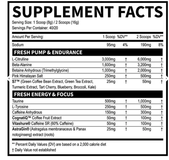 FRESH Pre Workout