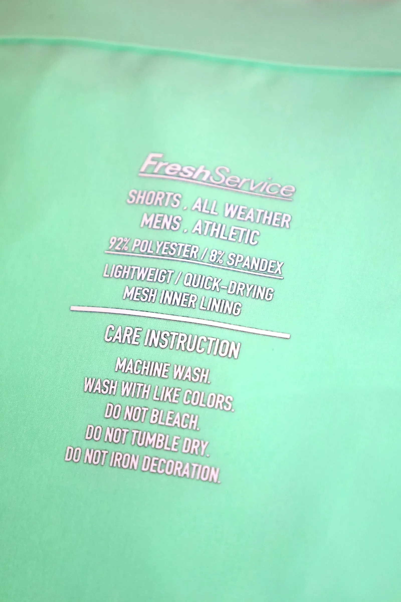 Fresh Service / All Weather Shorts - Mint