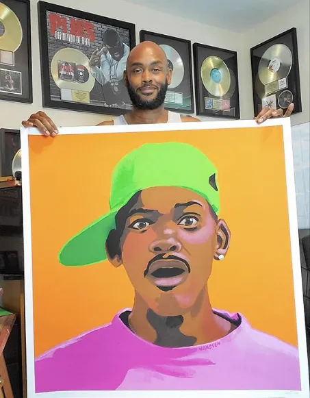 FRESHHH - Fresh Prince of Bel Air portrait art - Limited Edition Giclee Art Prints - Vakseen Art