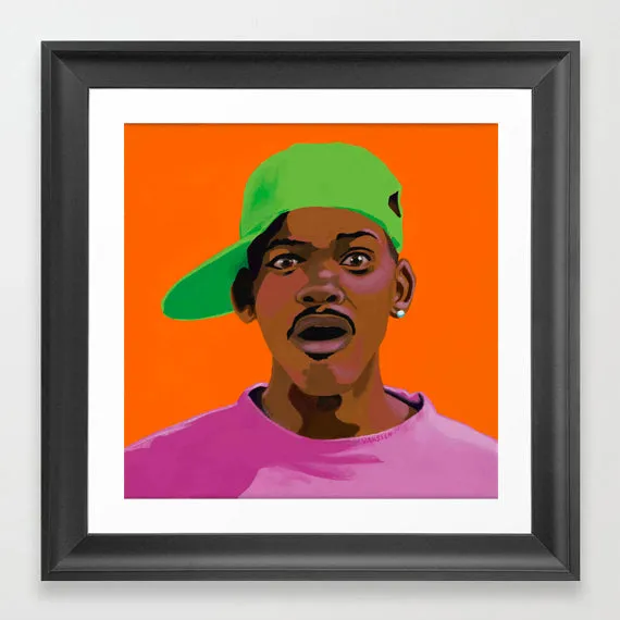 FRESHHH - Fresh Prince of Bel Air portrait art - Limited Edition Giclee Art Prints - Vakseen Art