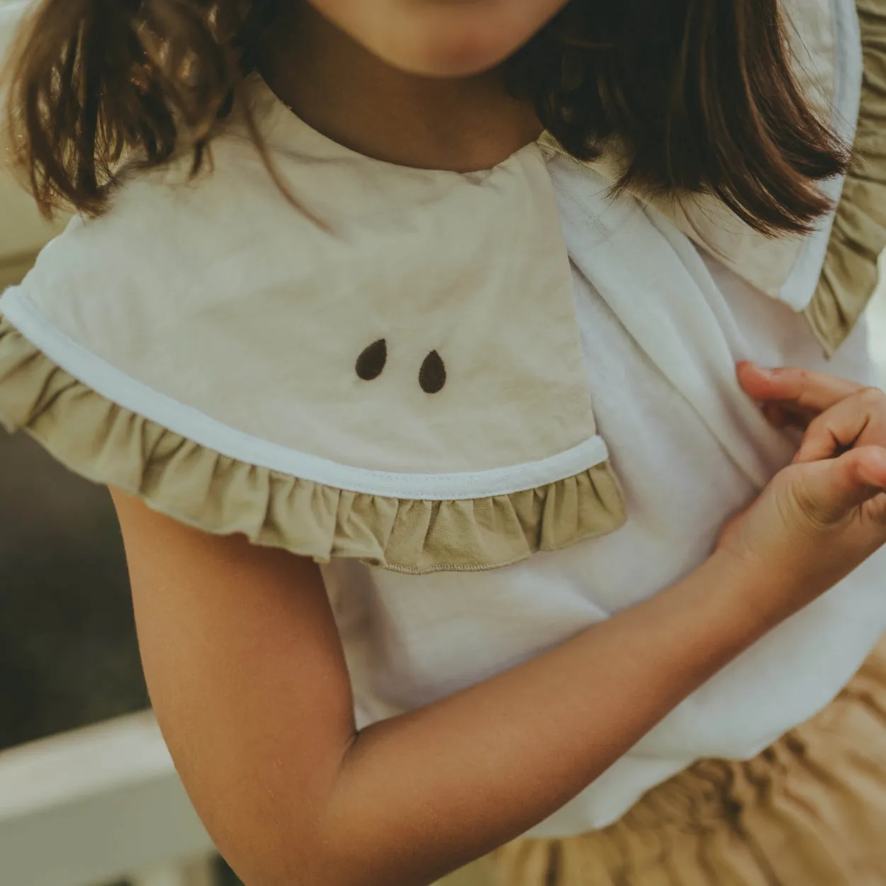 Frutas Blouse | Pear | Crispy White