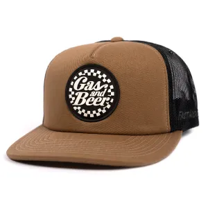 Gas & Beer Hat - Brown