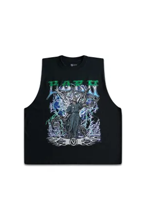 GENESIS RISING CUT-OFF - WASHED BLACK