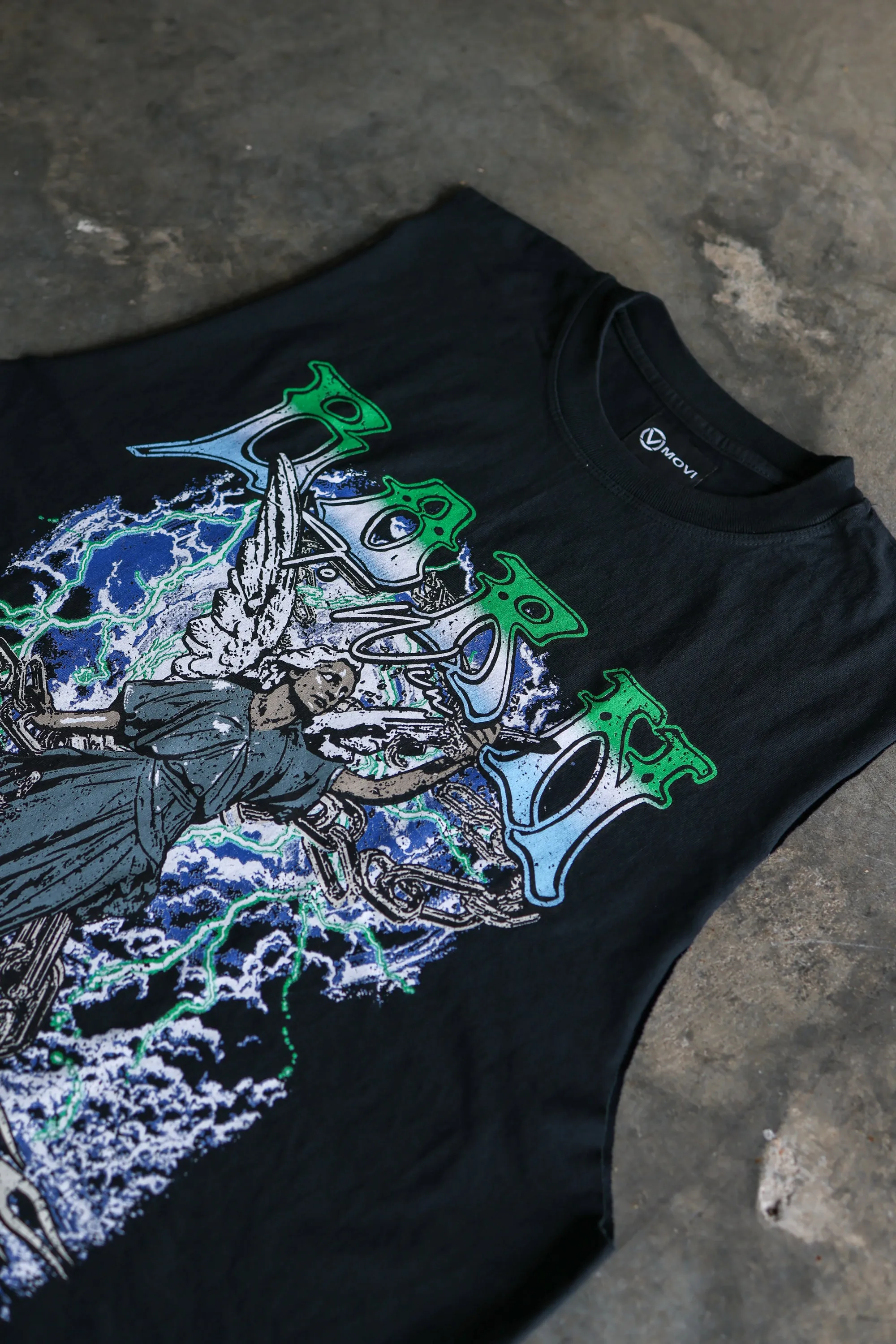 GENESIS RISING CUT-OFF - WASHED BLACK