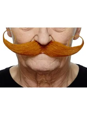 Ginger Oversized Handlebar Moustache
