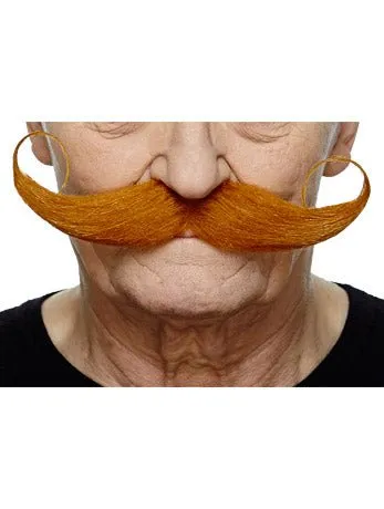Ginger Oversized Handlebar Moustache