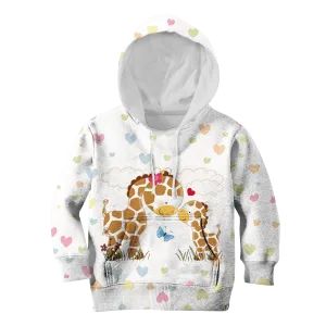 Giraffe And Her Kid Custom Cosplay Hoodies Apparel