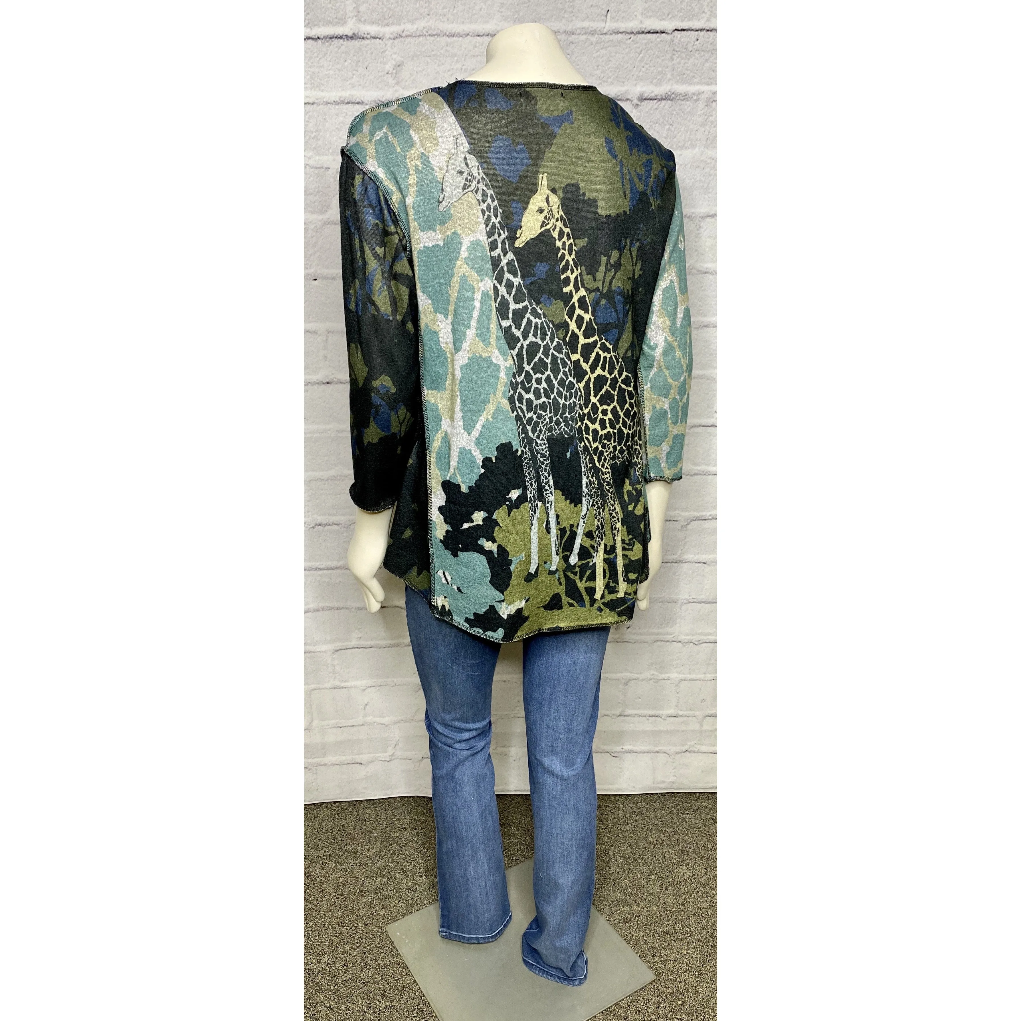 Giraffe Wild Safari Knit Top