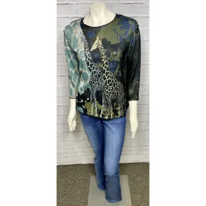 Giraffe Wild Safari Knit Top