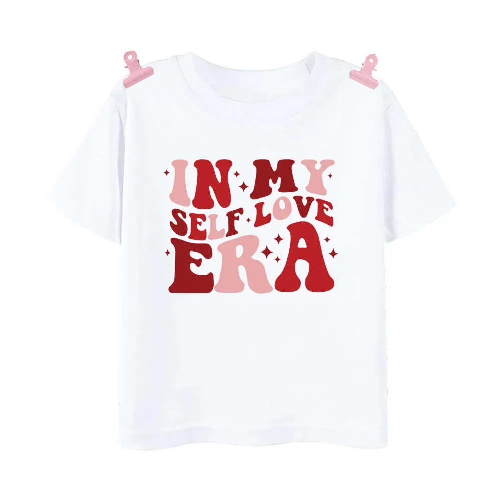 Girls Heart Printed Kids Shirts for Valentine's Day