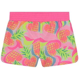 Girls Pink Pineapple Shorts