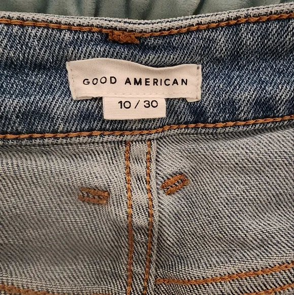 Good American Good Curve High Waist Denim Shorts size 10/30 - EUC