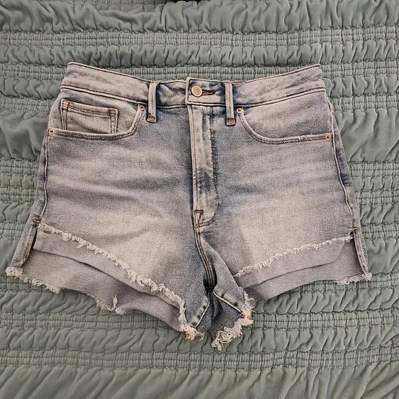 Good American Good Curve High Waist Denim Shorts size 10/30 - EUC