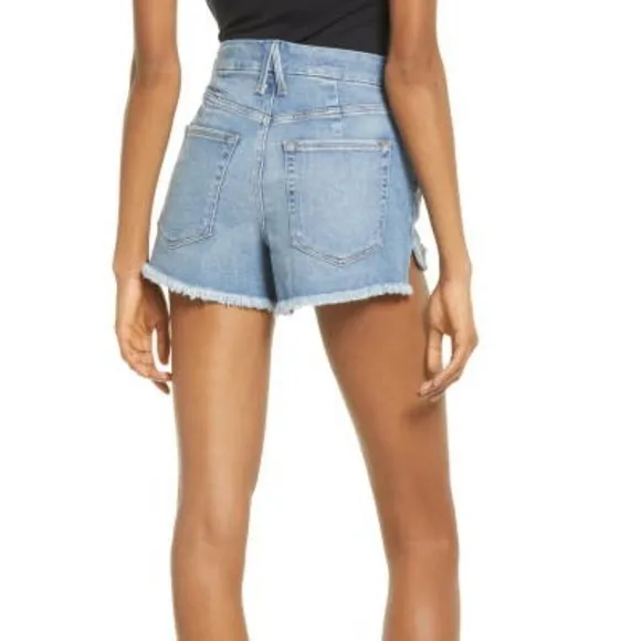 Good American Good Curve High Waist Denim Shorts size 10/30 - EUC