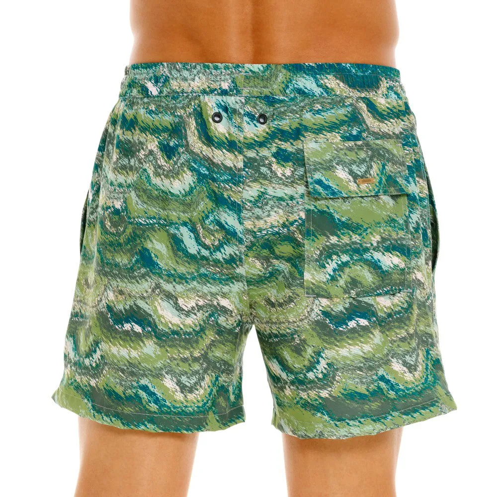 GREEN SUMMIT HALF SHORTS