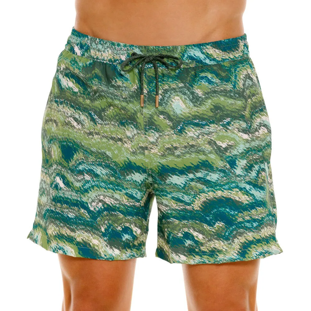 GREEN SUMMIT HALF SHORTS