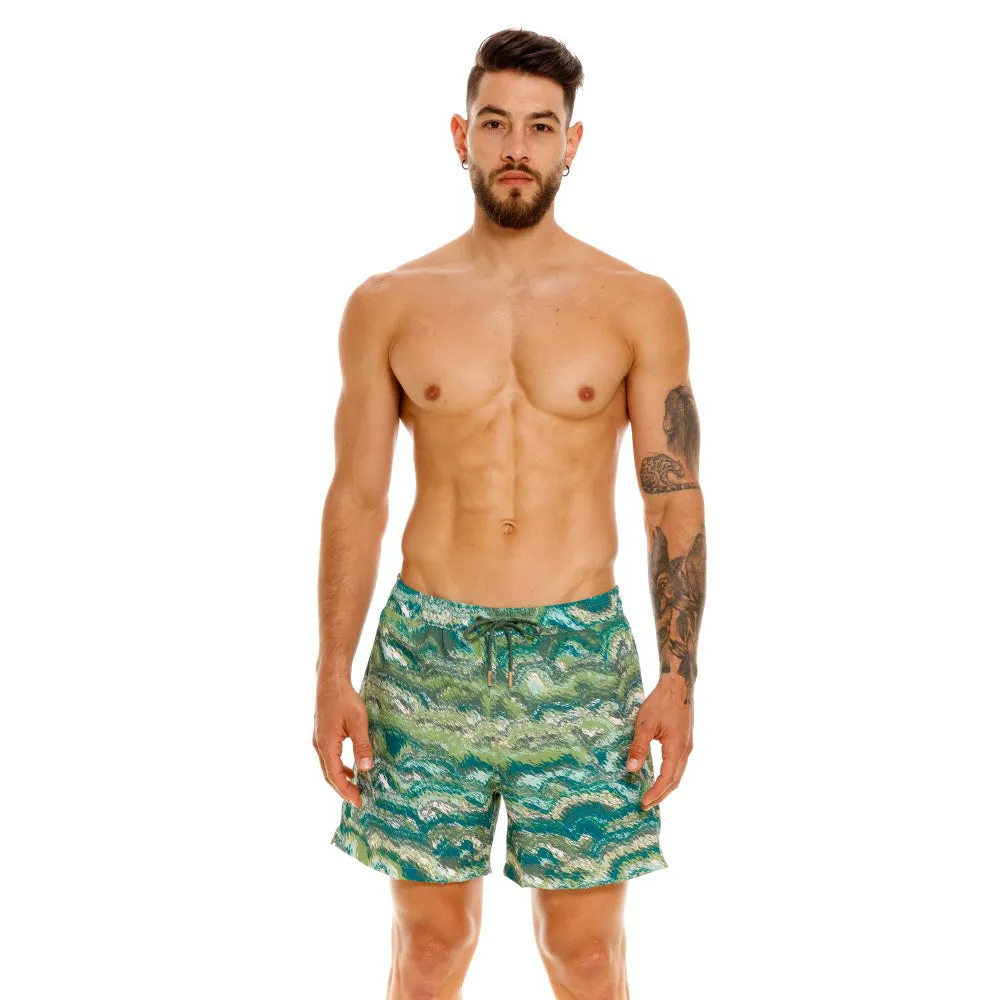 GREEN SUMMIT HALF SHORTS