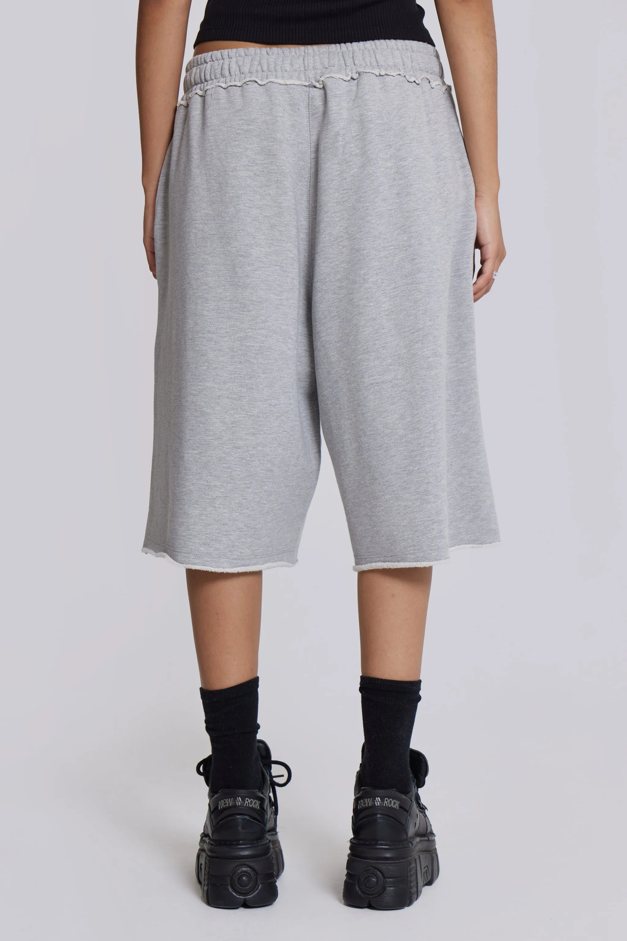 Grey Marl Monster Jogger Shorts