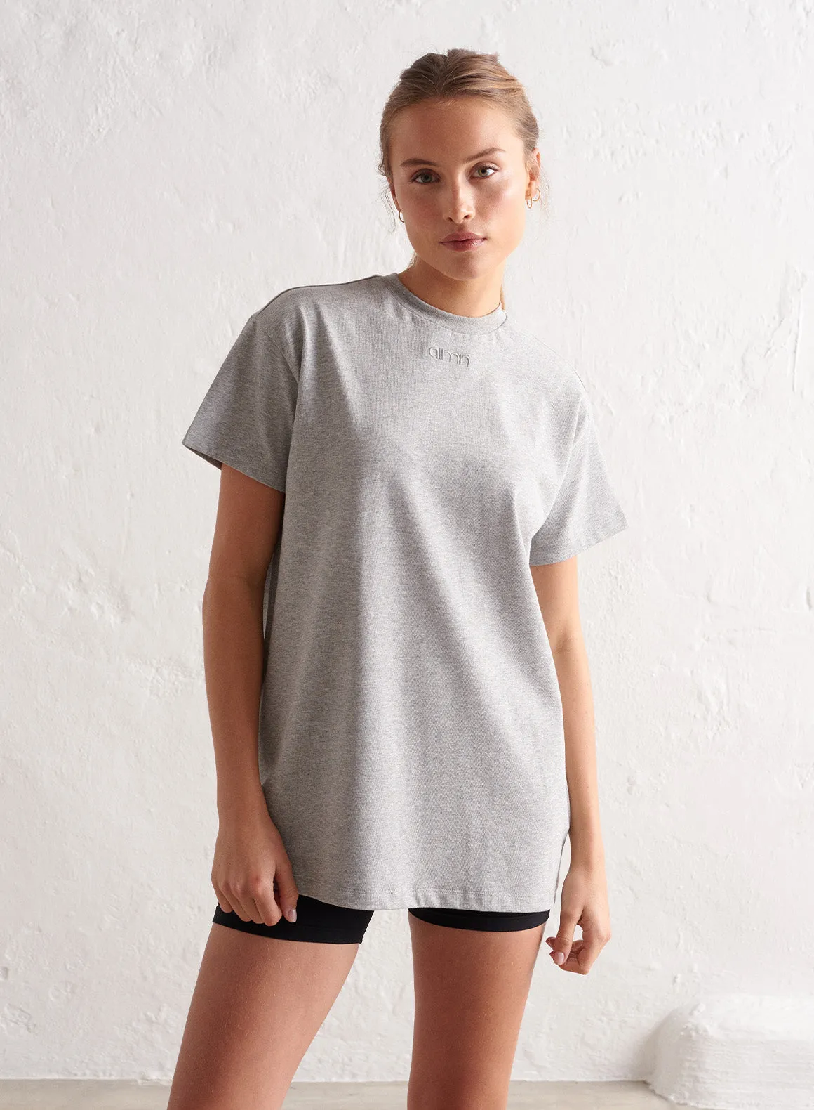 Grey Melange Boyfriend T-shirt