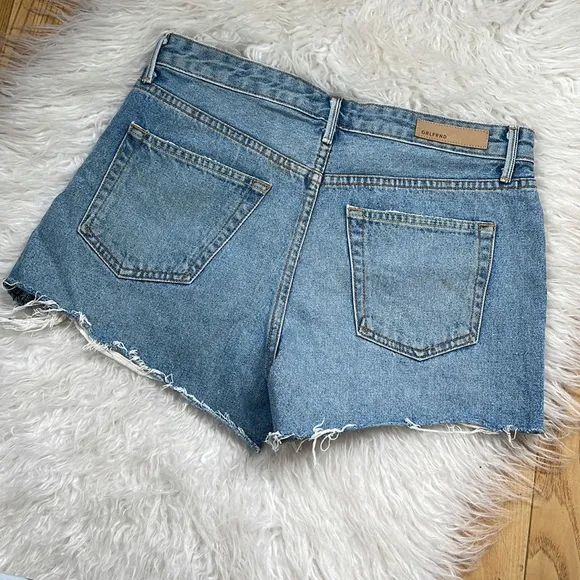 GRLFRND Helena destroyed jean shorts Size 28 EUC