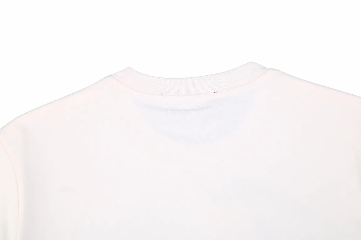 Gucci Lightning Bolt Logo T-Shirt in Cream