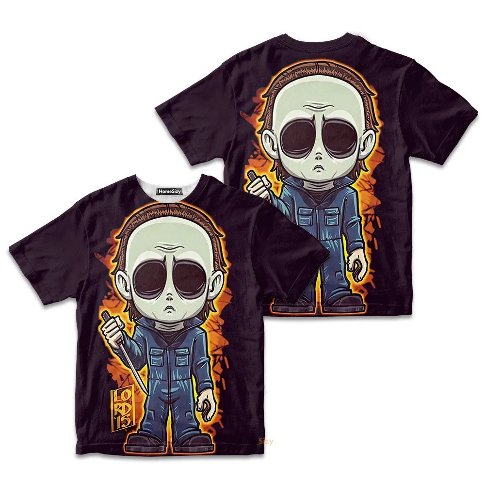 Halloween The Chibi of Michael Myers Kid Tshirt QT305471Tf