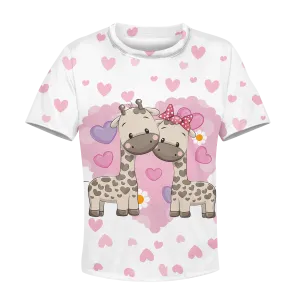 happy giraffe Kid Custom Cosplay Hoodies Apparel