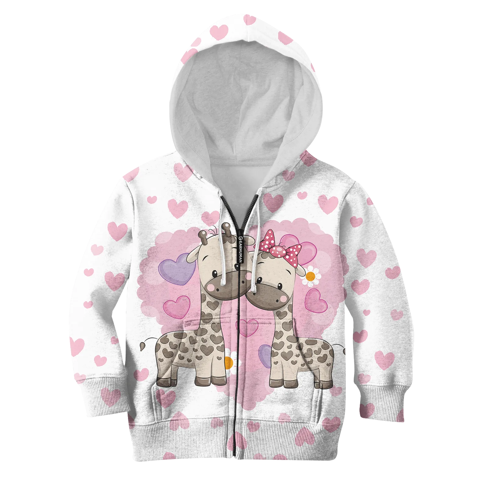 happy giraffe Kid Custom Cosplay Hoodies Apparel