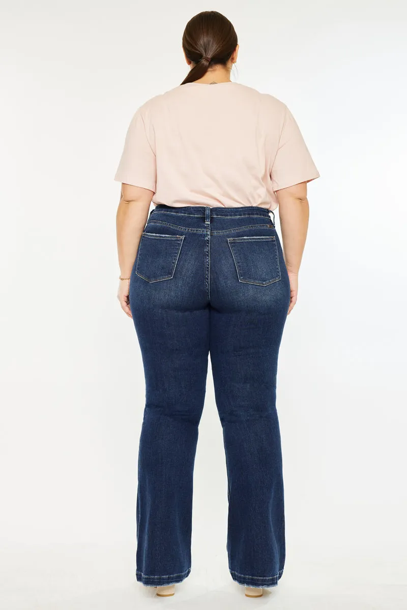 Harley Mid Rise Flare Jeans (Plus Size)