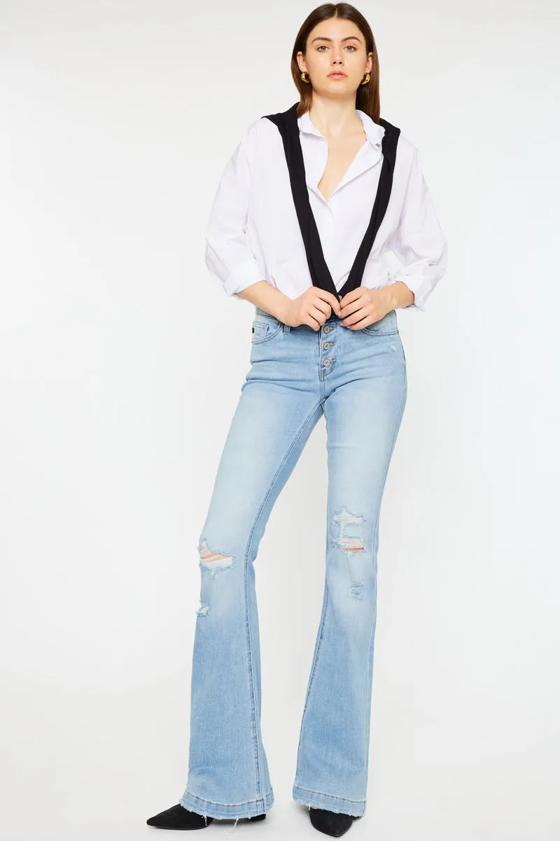 Harlo Mid Rise Flare Jeans