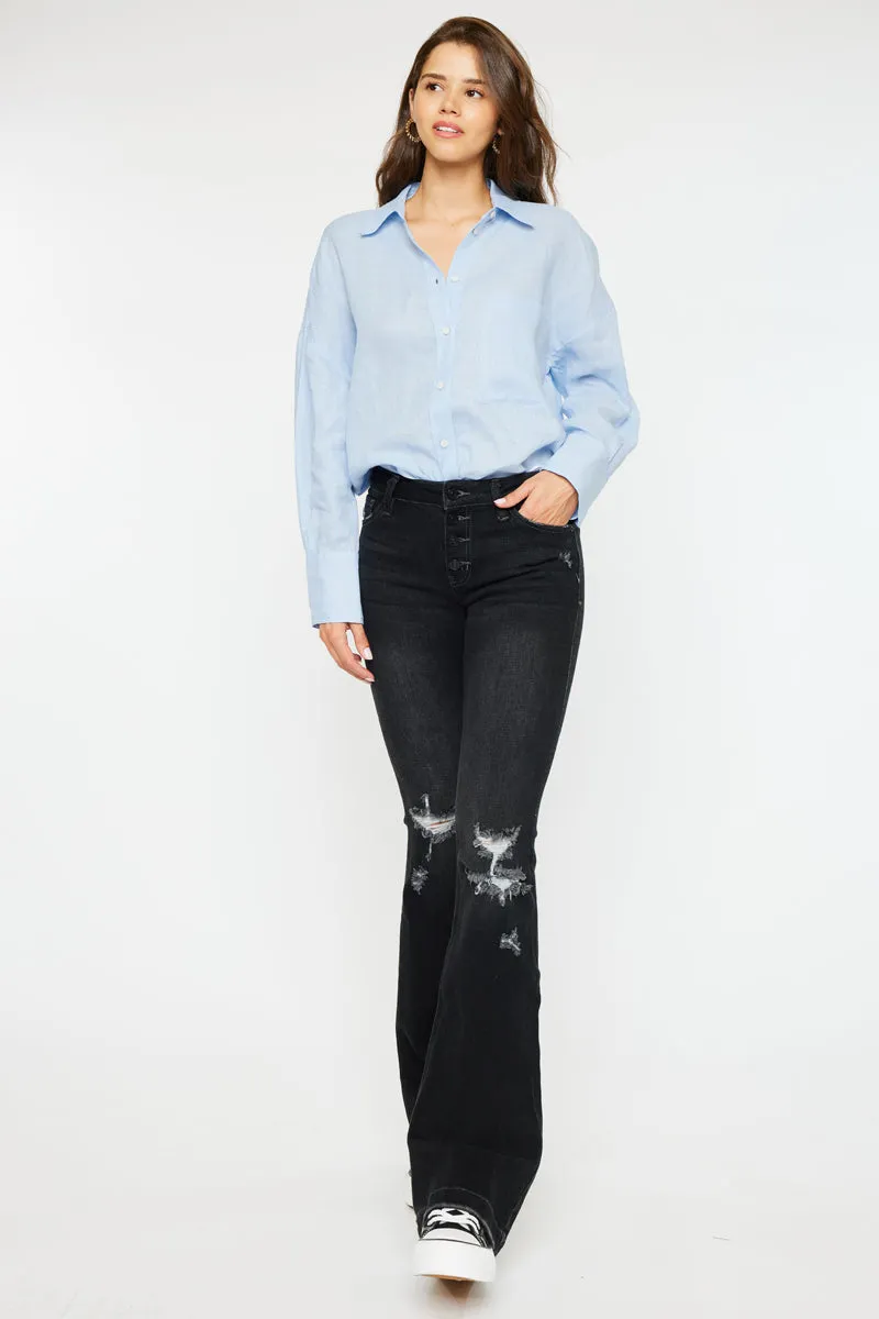 Harlo Mid Rise Flare Jeans