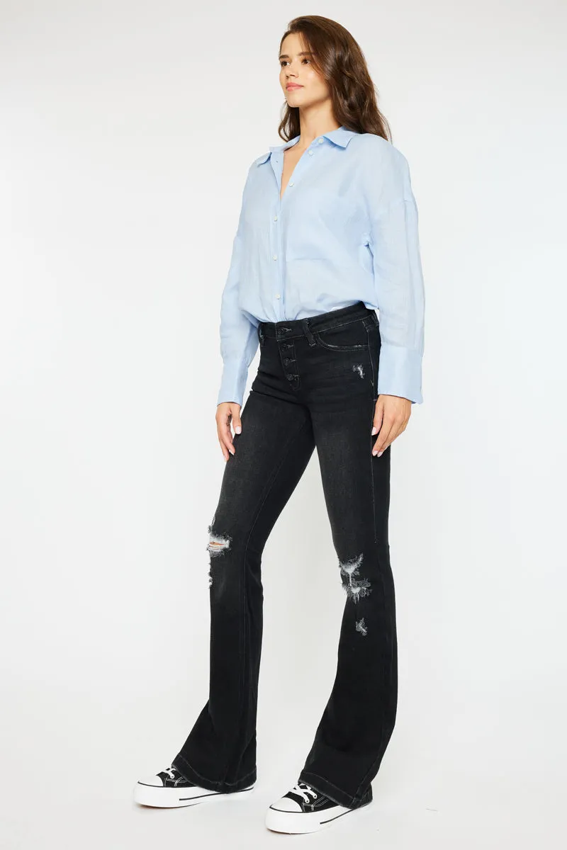 Harlo Mid Rise Flare Jeans