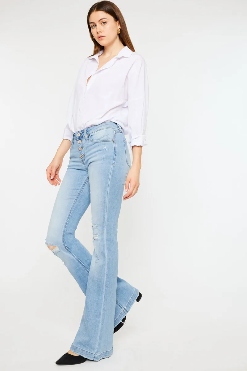 Harlo Mid Rise Flare Jeans