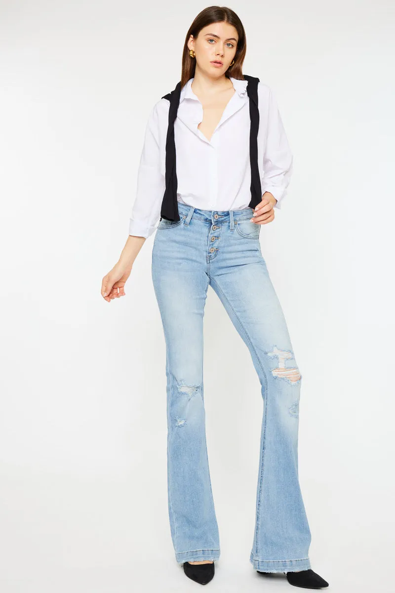 Harlo Mid Rise Flare Jeans