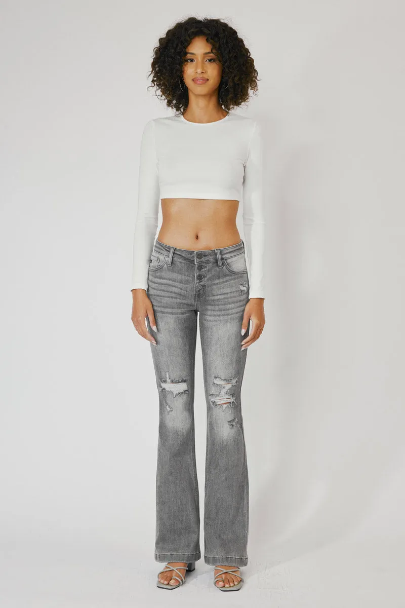 Harlo Mid Rise Flare Jeans