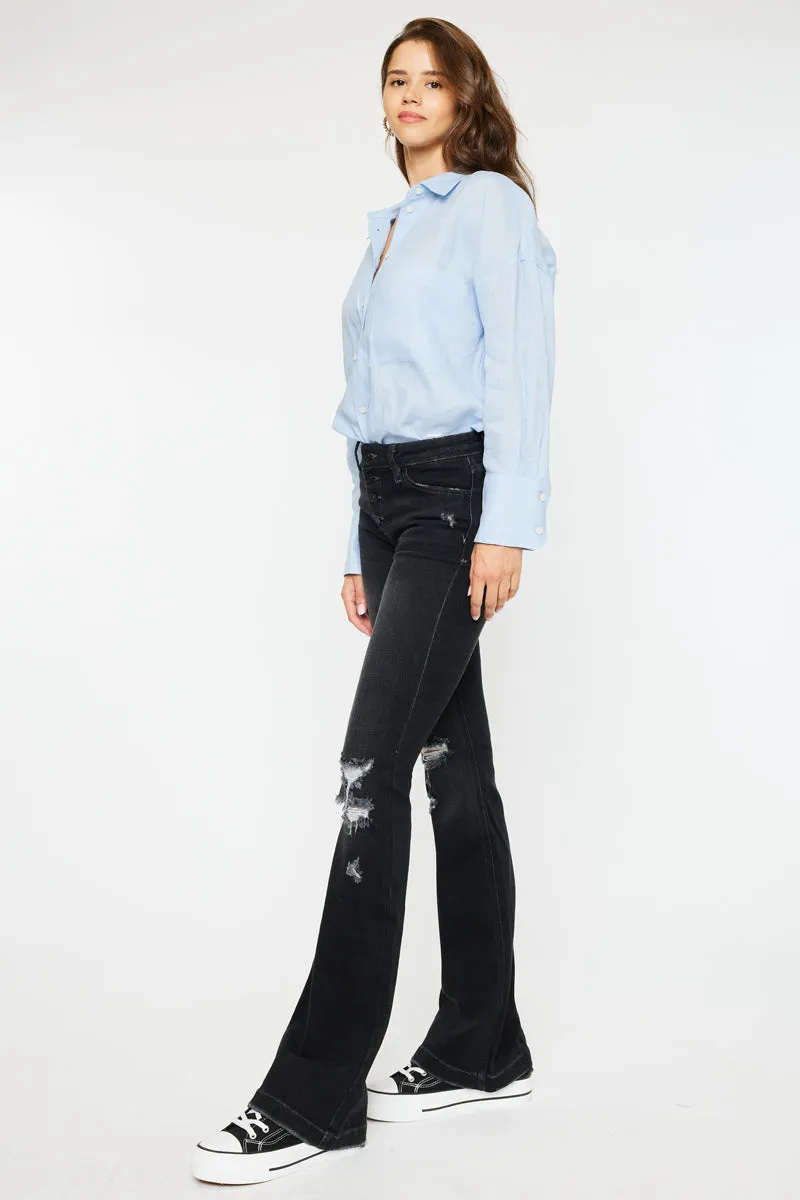Harlo Mid Rise Flare Jeans
